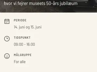 Jernbane Museum Jubilæum billetter