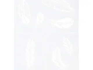 Stencil, fjer, A4, ark 210x297 mm, 1 stk.