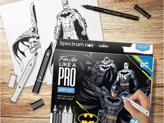 DIY Kit Illustration, Batman: Helte og skurke , ass. farver, 1 pk.
