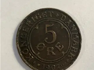 5 øre 1907 Danmark
