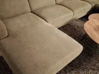 U-Hjørnesofa stof grå