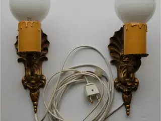 2 Lampetter messing