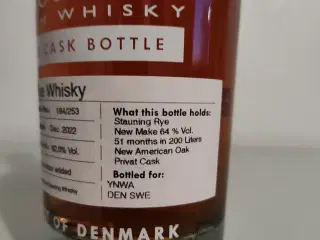 Stauning whisky private cask 