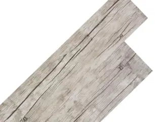 Selvkl�æbende PVC-gulvplanker 5,02 m² 2 mm egetræ afvasket