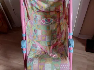 Pæn Dukke Klapvogn Lyserød m Mønster på 