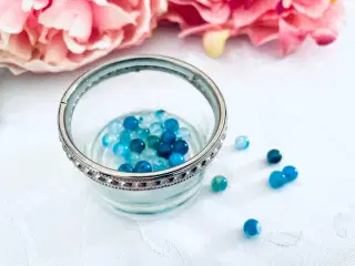 Perler blå