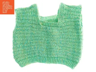 Håndstrikket vest (str. 33 x 36 cm)