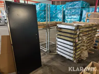 Ståldøre med isolering Daloc med karm 10 styk