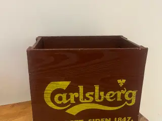 Lille Carlsberg ølkasse træ