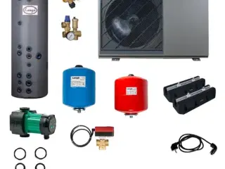 Luft/vand varmepumpe pakke 80m2 inkl. montering