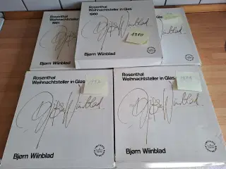 Bjørn Wiinblads glas platter.