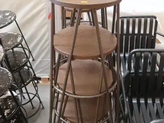 8 stk. bar/café højstole. Design: ONLY OAK, DALSTON ROUND BAR STOOL