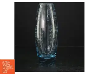 Gravet glasvase (str. 22 cm)