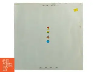Elton John - Too Low For Zero LP fra Rocket Record Company (str. 31 x 31 cm)