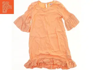 Orange kjole med flæser fra H&M (str. 134)