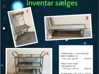 Have møbler / Inventar