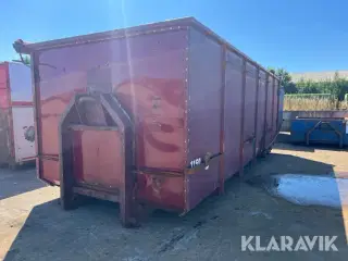 Korn container med rullepressenning