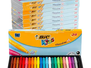BIC Visa Color Tusch, streg 3 mm, ass. farver, 12x24stk./ 1 pk.