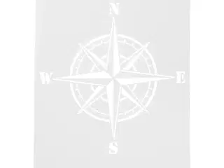 Stencil, kompas, A4, ark 210x297 mm, 1 stk.