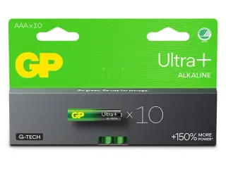 GP Ultra Plus Alkaline AAA-batteri 24AUP/LR03 10-pak