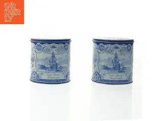 Hollandske Daelmanns Stroopwafel metaldåser (str. Ø. 10 cm længde. 10 cm)