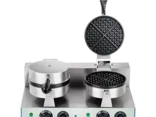 Vaffeljern – 2 x 1.300 watt – rundt