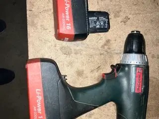 Metabo Boremaskine 2 batterier og oplader