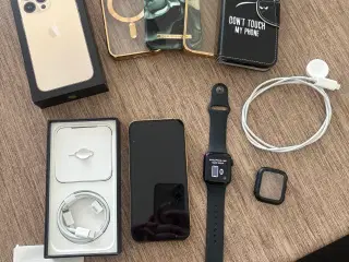 iPhone 13 Pro guld 128 GB + Apple Watch SE (2022) 