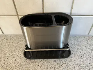 Køkkenbord holder til sæbe, børste og klud