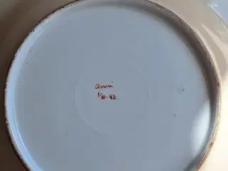 Håndmalet porcelæns skål 