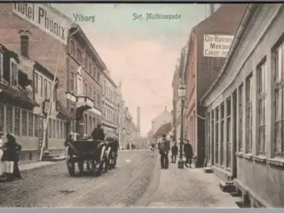 Viborg - St. Mathiasgade - Postkort - Brugt