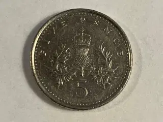 5 Pence England 1995
