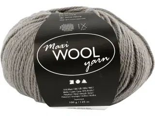 Superwash Uldgarn 125m - Grå, 100g til Strik & Hækling