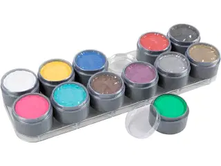 Grimas Ansigtsmaling - Sminkepalette, ass. farver, 12x15ml/ 1 stk.