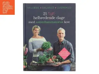 21 nye helbredende dage med antiinflammatorisk kost : velvære, balance, overskud af Louise Bruun (f. 1975) (Bog)