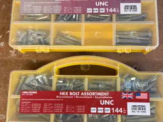 Bolte i tommer. US og UK