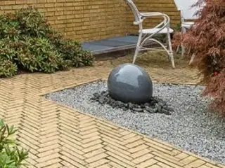 Vandsten granit Ø40 inkl. pumbe, kar og skærver