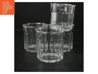 Gennemsigtige glas (4 styk. ø. 10 cm. længde, 9 cm)