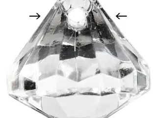 Prisme, str. 17x16 mm, hulstr. 1,2 mm, blank transparent, 43stk./ 1 pk.