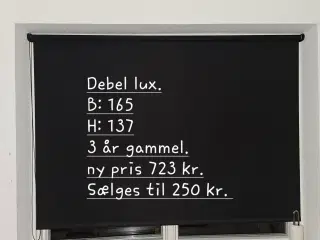 Debel rullegardin lux