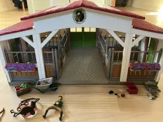 Schleich ridecenter + ekstra hesteboks