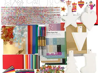 Juleklippepakke, ass. farver, 1 sæt