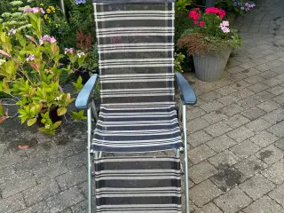 Relax/ liggestol blå stribet