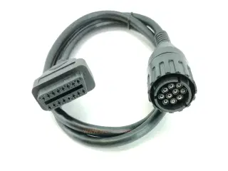 Rund 8 pol overgang til OBDII for BMW MC
