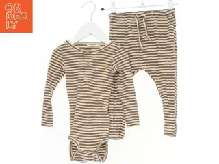 Stribet langærmet bodystocking og bukser fra Lil atelier (str. 80)