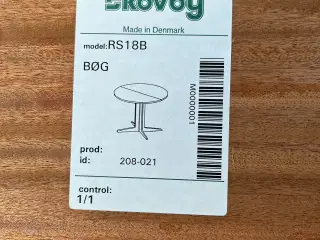 Skovby spisebord rundt og ovalt