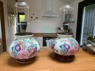 Kinesiske porcelæn bordlamper 