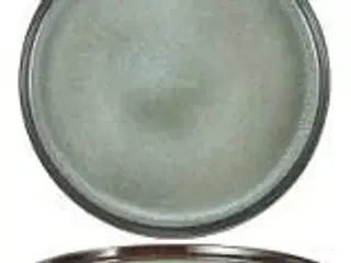 12 stk. Tallerken lav kant stentøj mint 220 mm Rustik