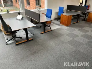 Kontor møbler 4 sæt  med stole