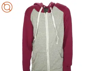 Hættetrøje med lynlås og lommer (str. XL)